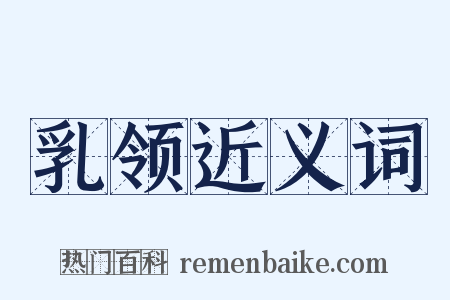 乳领近义词是什么意思的图片